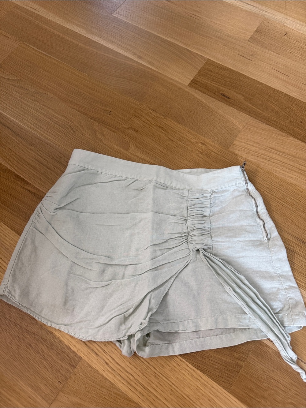 Light mint green Drawstring Skort Shorts - Women's Casual Summer Bottoms